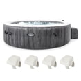 thumbnail image 1 of Intex PureSpa Plus Greywood Inflatable Spa & Cushioned Headrest (4 Pack), 1 of 12