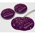 thumbnail image 4 of Inkdotpot Real Rose Gold Foil Let Love Sparkle Wedding Tags Favor Hang Paper Tags 100 Pieces, 4 of 6