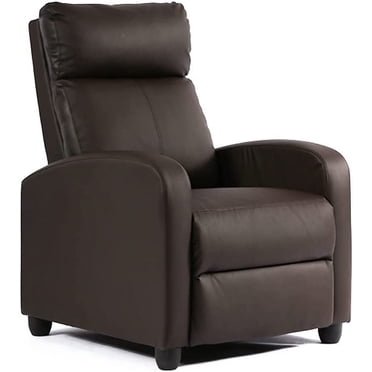 Recliner Chair for Living Room Recliner Sofa Wingback Chair Home Theater Seating Single Sofa Arm Chair Accent Chair Modern Reclining Chair Easy Lounge (Brown)