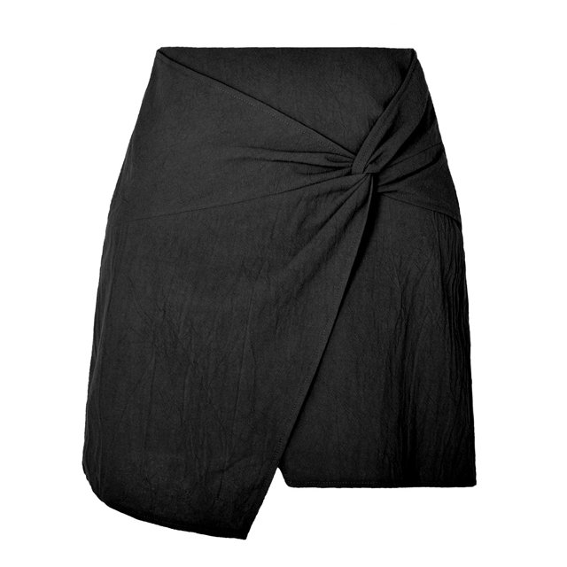 B91xZ Jupe pour Femmes Taille Haute Midi Séchage Rapide Jupe Évasée Décontractée, Noir L