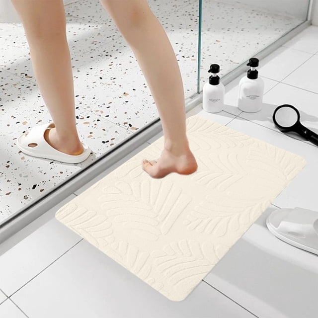 TopLLC Rugs Ultra Absorbent Non-Slip Memory Foam Machine Washable Soft Velvet Bath Mats Easier To Dry For Bathroom Floor on Clearance