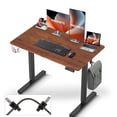 thumbnail image 1 of IMGadgets Standing Electric Adjustable Desk | 40'' x 24'' Large Workspace with 2 hooks | Ergonomic Sit-Stand Desk | Scratch-Resistant & Waterproof  | Height Adjustable Desk for Work and Home, 1 of 9