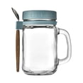 thumbnail image 1 of TIMIFIS Apartment Essentials Portable Handle Overnight Oats Jars, Overnight Oats Container with Lid and Spoon, 10 Ounce Grain, Milk, Vegetable and Fruit Vegetables Storage Containers (2Pc, 1 of 6