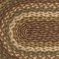thumbnail image 3 of VHC Marques Rustique Table Cuisine Cabine de Thé en Jute Texturé Rayé Décor de Table Ovale, Set de Sets de Table 12x18, Vert, 3 of 4