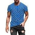 thumbnail image 3 of T-Shirt à Encolure Ronde pour Homme, Haut à Impression Graphique 3D, Chemise à Manches Courtes à Motif Estival Tendance pour Hommes, Solde Hommes, 3 of 6
