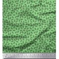 thumbnail image 1 of Soimoi Green polyester Crepe Fabric Berries Fruits Fabric Prints By Yard 42 Inch Wide, 1 of 3