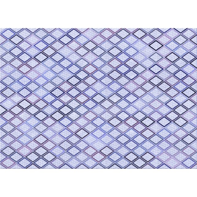 Ahgly Company Machine Washable Indoor Rectangle Transitional Lavender Blue Area Rugs, 6' x 9'
