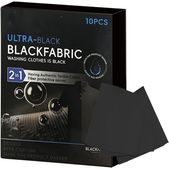 Fabric Dye, Color Restoration Solution, 1 Box, Clothing Darkening Sheet, Fabric Paint Dark Tablets, Easy and Convenient to Use, for T Shirts Shoes Jeans Pants