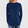 thumbnail image 4 of Meichang Womens Henley Tops Long Sleeve Shirts Basic Henley Neck Button Pullover Casual Loose Fit Womens Tops, 4 of 4