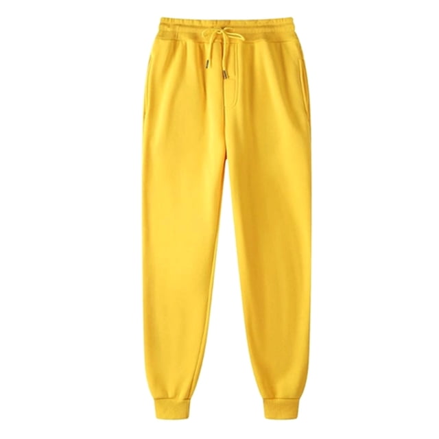 Yuyuzo Sweatpants for Women High Waisted Drawstring Joggers Pants Solid Color Fleece Lined Trousers