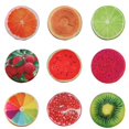 thumbnail image 4 of 3D Fruit Print Seat Cushion Soft Short Plush Pillow for Chair Orange,, 4 of 8