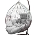 thumbnail image 2 of Coussin pour Chaise Oeuf Suspendue 44"x44 Pouces, Coussin de Remplacement pour Chaise Oeuf Extérieur, Coussin Rond Épais pour Chaises Balançoire, Hamac Lavable, 2 of 6