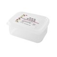 thumbnail image 1 of yulier Meal Prep Container Leakproof Reusable Freezer Clear Plastic Box Kitchen Fridge Food Storage Container with Lid for Storing Fruits, Vegetables, Meat, 1 of 2
