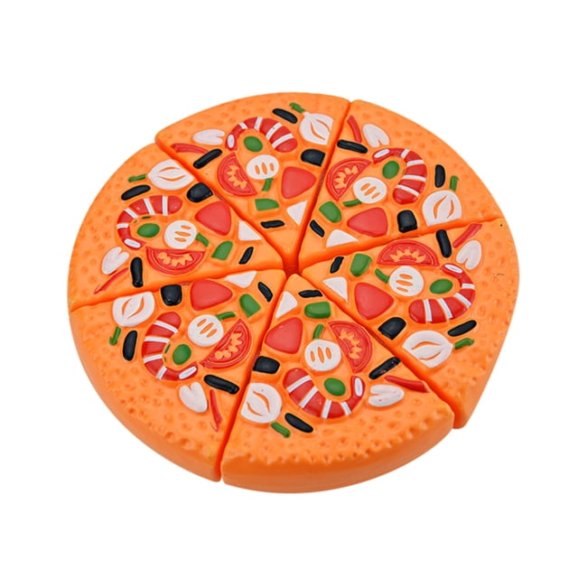 Multicolor Childrens Kids Pizza Slices Toppings Pretend Dinner Kitchen Play Food Toy Gift