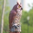 thumbnail image 4 of Sukalun Hibou Appât Oiseau Jardin Épouvantail Réaliste Protecteur en Plastique 17*17*38 cm, 4 of 9