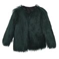 thumbnail image 1 of LSLJS Mode Femme Faux Court Col en V Uni Manteau à Manches Longues Polyvalent Haut Haut de Gamme, 1 of 7
