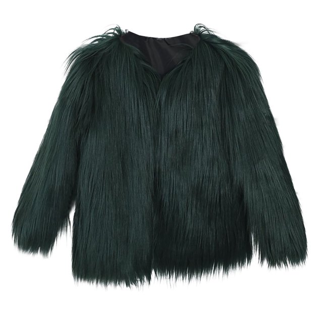 LSLJS Mode Femme Faux Court Col en V Uni Manteau à Manches Longues Polyvalent Haut Haut de Gamme
