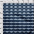 thumbnail image 2 of oneOone Viscose Jersey Fabric Argyle Style Ikat Print Sewing Fabric BTY 60 Inch Wide, 2 of 5