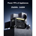 thumbnail image 3 of 2400W Output/2800W Peak SOLIX F2600 Push Button Start Solar Generator w/ 400W Solar Panels for Home Backup, Camping, RV, 3 of 6