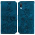 thumbnail image 2 of Compatible with Samsung Galaxy A02 Embossed Lily Wallet Case with Card Holder PU Leather Flip Cover, 2 of 5