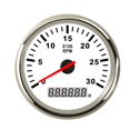thumbnail image 3 of Tachymètre de Voiture et Bateau, Jauge LCD, Compteur d'Heures 0-3000 4000 6000 Tr/min, Capteur Tacho Marin, Rétroéclairage Rouge 12V/24V, Facile à Calibrer, 3 of 7