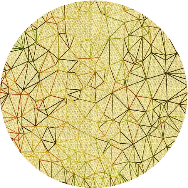 Ahgly Company Tapis d'Intérieur Lavable en Machine Carré Transitionnel Jaune Soleil, 3 Pieds Carré