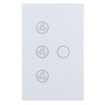 thumbnail image 4 of Touch Fan Switch, Smart WiFi  Fan Lamp Touch Switch, Tempered Glass Panel Wall Touch Switch Voice Control Compatible for  Home, 4 of 8