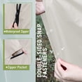 thumbnail image 4 of LEEYNEER Poncho de Pluie Imperméable à Capuche pour Adultes Femmes avec Poches, 4 of 6
