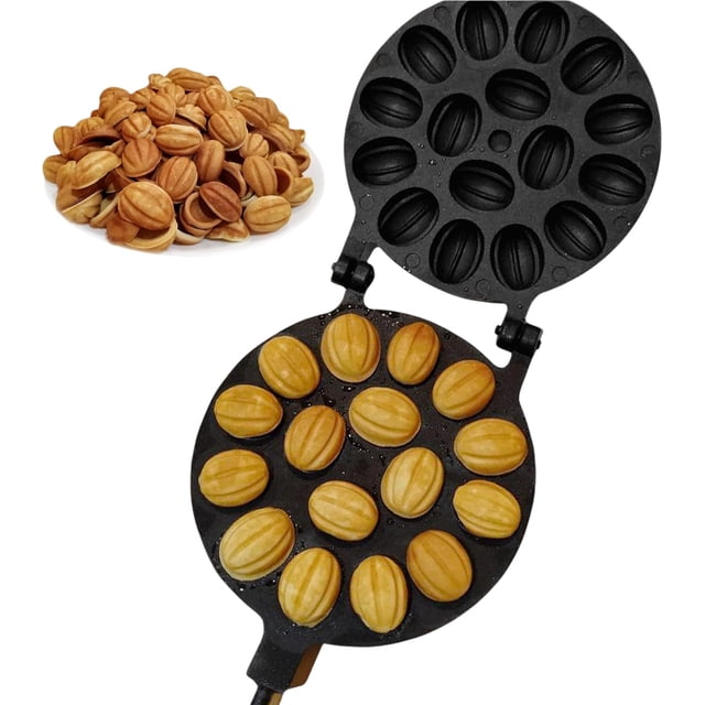 Moule à Biscuits aux Noix 16 Antiadhésif - Moule à Oreshki - Moules à Biscuits aux Noix - Орешница Russe - Moule à Oreshki - Moule à Biscuits aux Noix Oreshek - Moule à Noix - Moule à Biscuits aux Noix Oreshnitsa