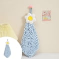 thumbnail image 1 of Absorbent Hand Towels for Kitchen and Bathroom Soft Flower Design Quick-Dry Hanging Loops Versatile Bathroom Hand Towels Home Accessories, 1 of 3