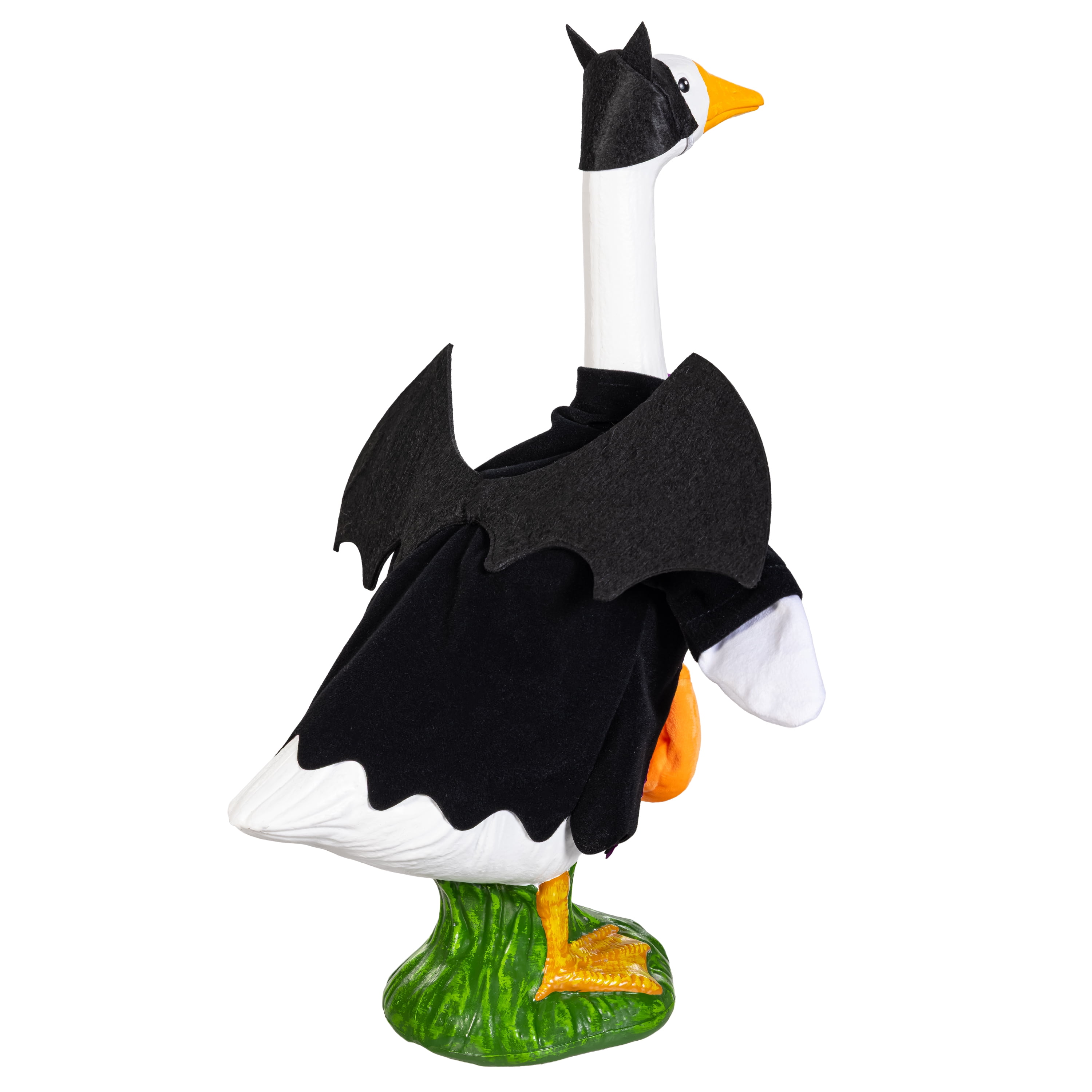 Mainstays Ensemble de 2 tenues d'automne pour oie de porche, sorcière et chauve-souris, convient aux oies de 50 cm.