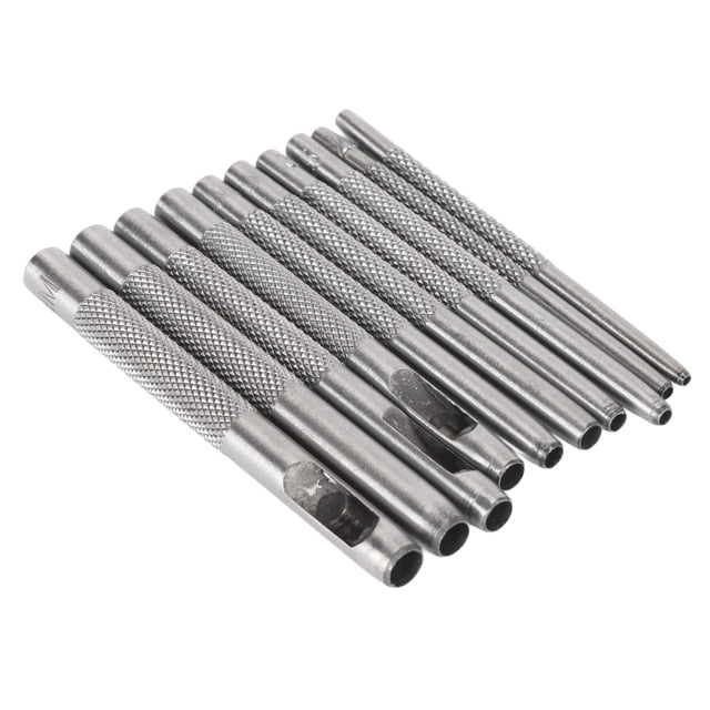 Steel Hollow Leather Punch Set, Rustproof High Hardness Incisive Cutting Edge Heavy Duty Round Hole Punch Set Plated for Watch