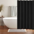 thumbnail image 2 of Plain Color Waterproof Polyester Shower Curtain, Thickened Bathroom Partition Curtain with Rust-Proof Grommets 48x72 Inch Lightweight & Odorless, 2 of 6