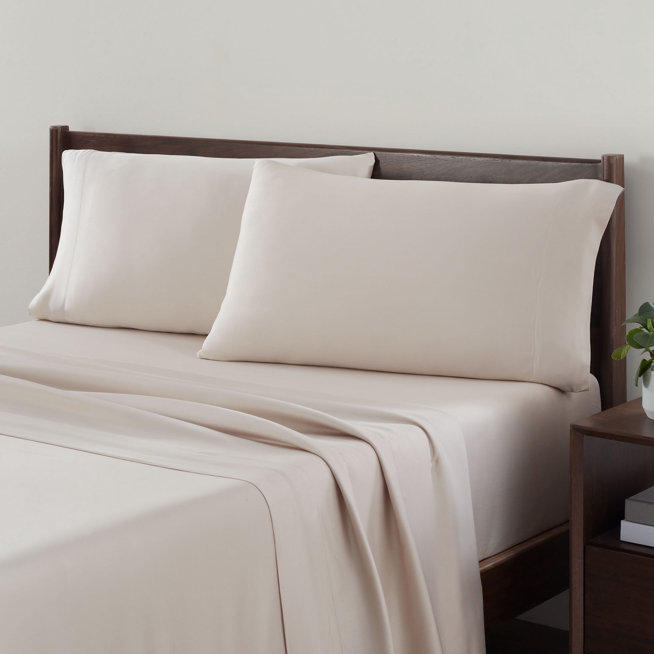 Allswell 300 Thread Count Soft & Silky 4-Piece Viscose from Bamboo Sateen Sheet Set