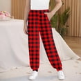 thumbnail image 1 of Cowsor Girls Graphic Print Sweatpants Athletic Drawstring Joggers Cute Track Pants with Pockets for Kids, 1 of 6