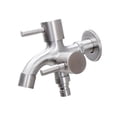 thumbnail image 3 of veasfak Washing Machine Faucet Double Spout Double Handle Sink Water Tap Replacement Round and Pointed, 3 of 9