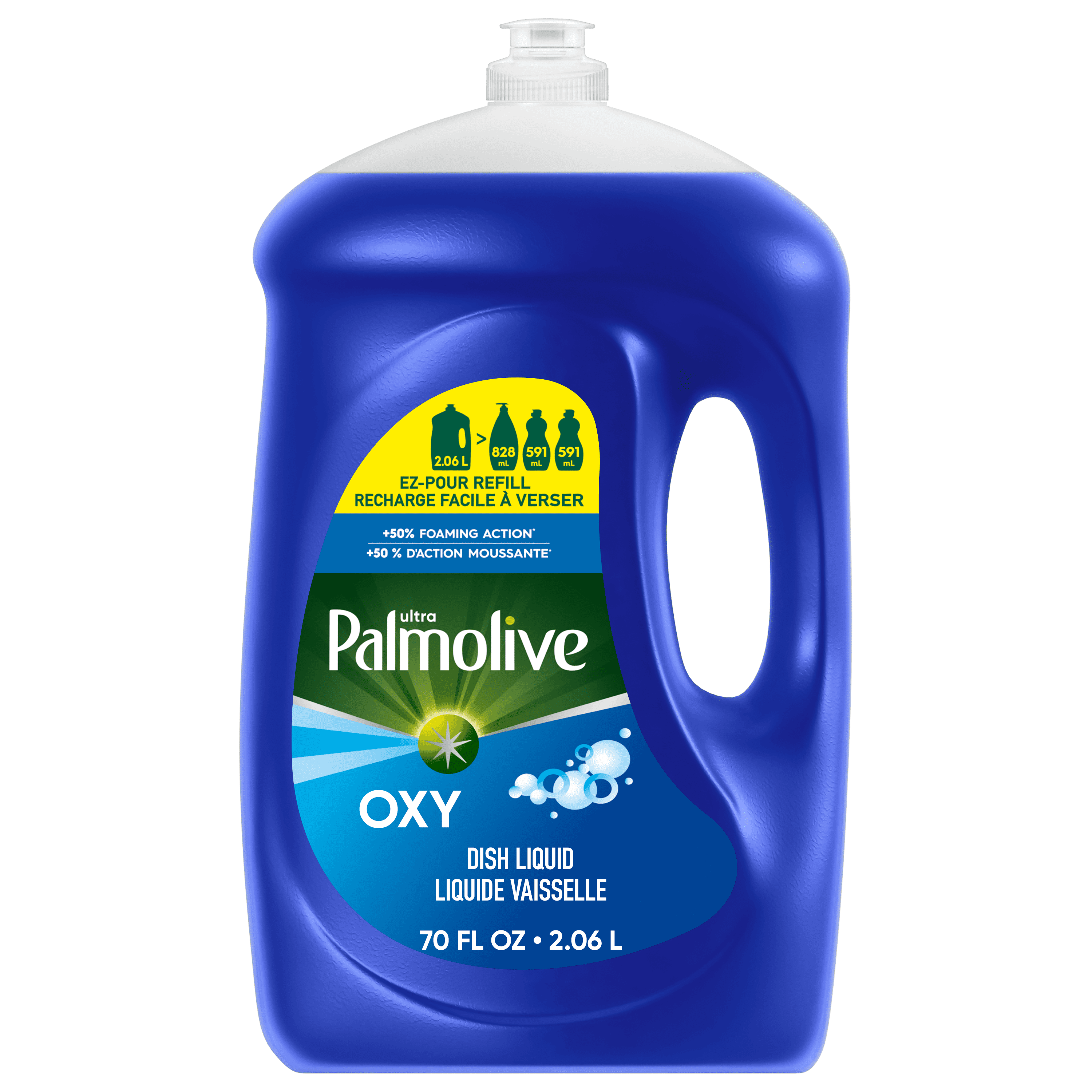 Palmolive Ultra Oxy Liquid Dish Soap, Grease Cutting, 2.06 L EZ-Pour Refill