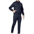 thumbnail image 1 of Sports Jacket Mens Jacket Pants Two-Piece Set Solid Color Casual Loose Pants Sports Two-Piece Set, 1 of 7