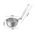 thumbnail image 3 of Foldable Long Handle Frying Filter Round/Square Rust-proof Fried Net Sieve Spoon, 3 of 11