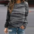 thumbnail image 1 of Babysbule Liquidation Hauts d'Automne pour Femmes T-Shirt Décontracté à Col Rond à Manches Longues pour Femmes Haut Ample Chandail, 1 of 5
