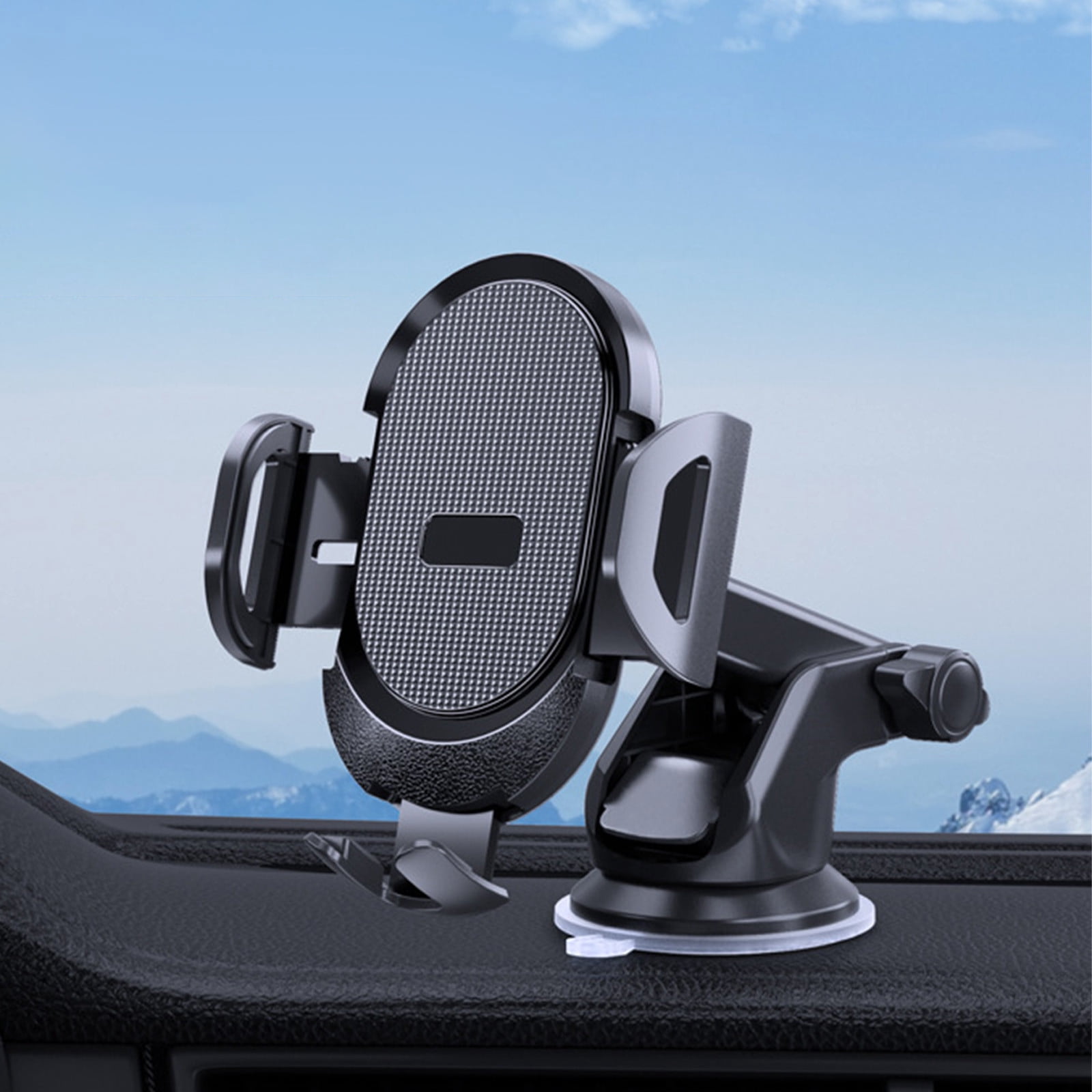 COFEST Car Phone Holder Mount Super Stable Upgraded Hook Car Cell Phone Holder Mount Hands-Free Automobile Cradles Universal Fit All Smart Phone Black