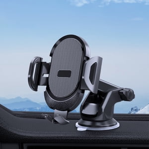 COFEST Support de téléphone de voiture Mont Super Stable Hook Support de portable de voiture Support de téléphones de voiture mains-libres Cradles d'automobile Universal Fit All Smart Phone Black