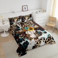 thumbnail image 3 of Erosebridal Rustic Skeleton Comforter Sets Twin Size, Western Animal Comforters & Duvets, Leopard Print Decor, Reversible 2pcs, 3 of 8