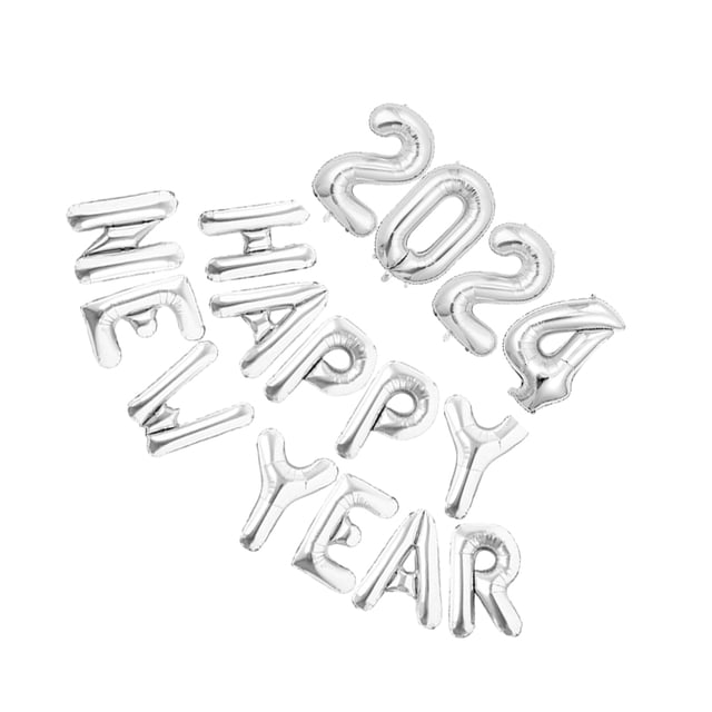 Xingzhi Safe And Easy Inflation New Year Balloon Festive Atmosphere Anywhere Indoor Silver 1Set