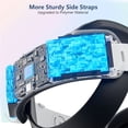 thumbnail image 4 of 12000mah Rechargeable Battery Head Strap Compatible with Meta Quest 3/3S Headband VR Accessory With RGB Light-Black, 4 of 7