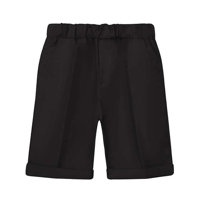 Toddler Boys Dress Shorts Straight Wide Leg Pants Solid Color Pull on Summer Shorts