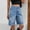 Light Blue, variant on FRSASU Women's Jorts Hip Hop Loose Fit Baggy High Waisted Jean Shorts Ripped Denim Streetwear Bermuda Shorts Black