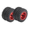 thumbnail image 2 of FLAMEEN 1/10 Pneu de Roue, 2Pcs RC Pneus Arrière pour Accessoires RC pour WPL D12 1/10 Camions RC, 2 of 8
