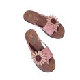 thumbnail image 4 of LSLJS Summer Ladies Sandals And Slippers Flip Flops Suede Flowers Flat Beach Shoes, Women's Slippers, 4 of 7