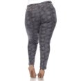 thumbnail image 3 of White Mark Women's Faux Suede Snake Print Pants, 3 of 6